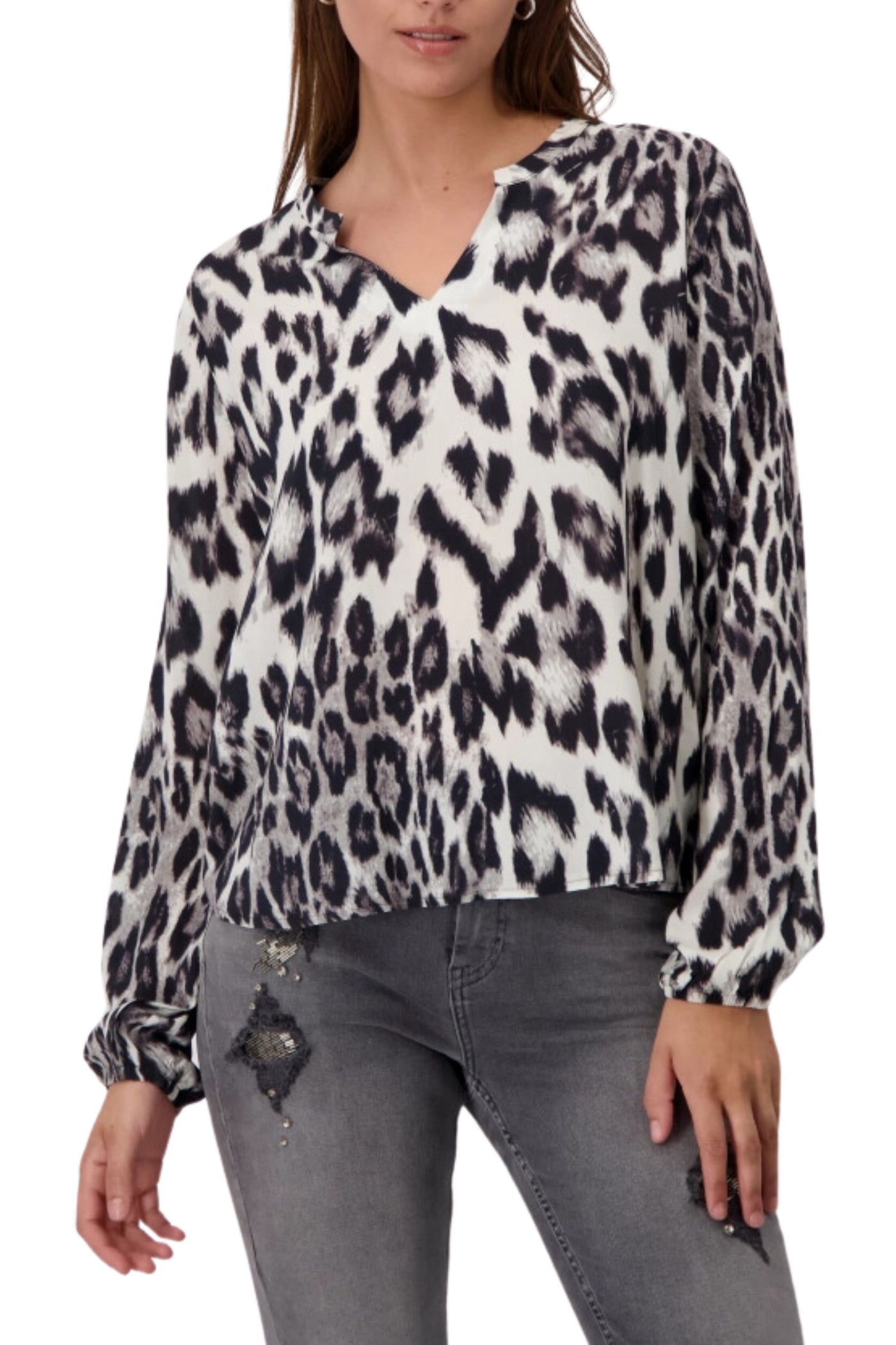 LEOPARD PRINT SHIRT - 808116MNR