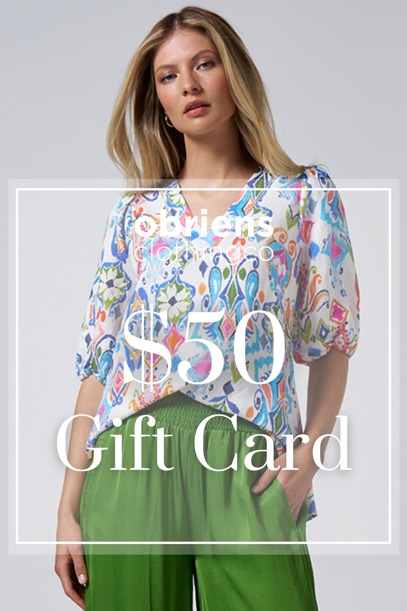 GIFT OF $50 -