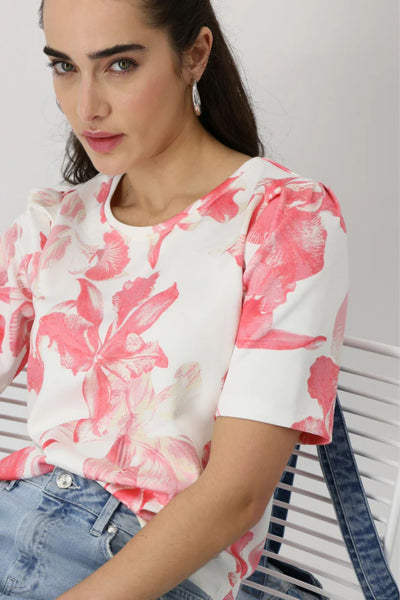 FLORAL TEE - 408176MNR