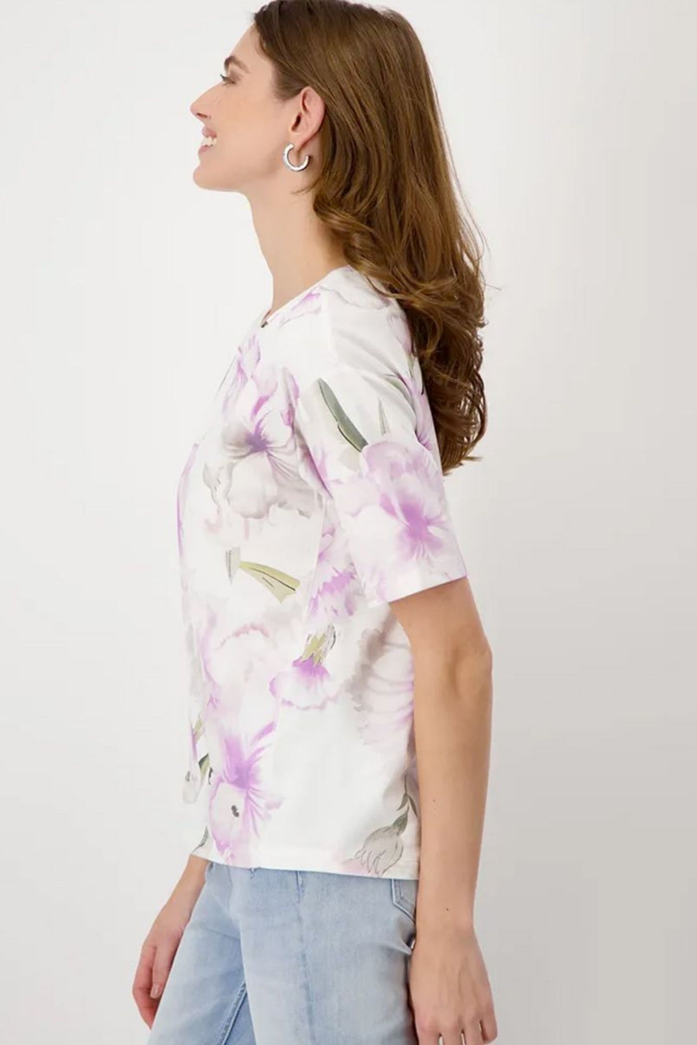 FLORAL TEE - 408225MNR