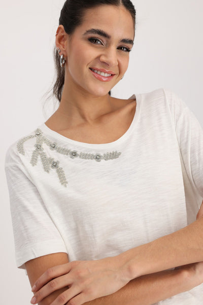 JEWELLED TEE - 408663MNR