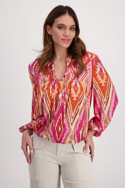 3/4 SLV BLOUSE - 408788MNR