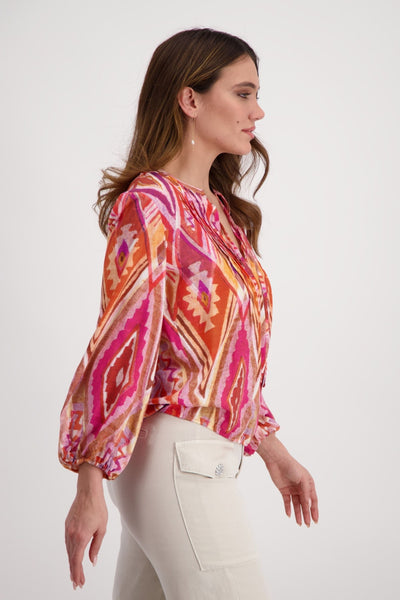 3/4 SLV BLOUSE - 408788MNR