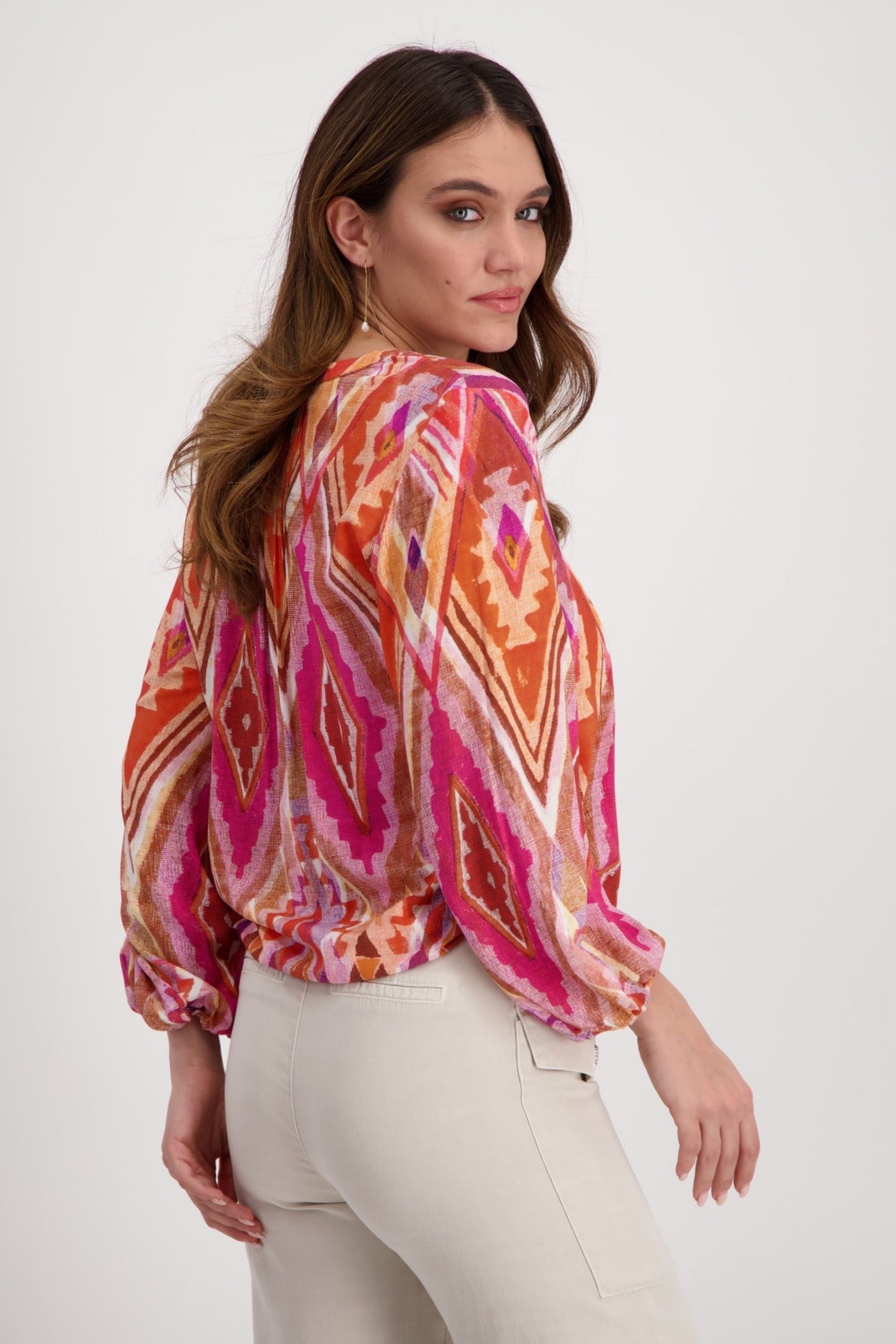 3/4 SLV BLOUSE - 408788MNR