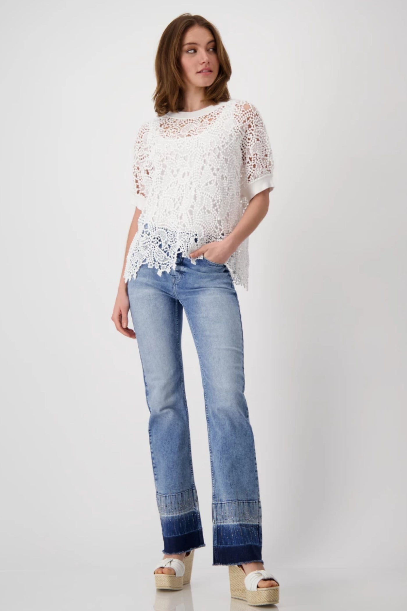 LACE TOP - 408895MNR