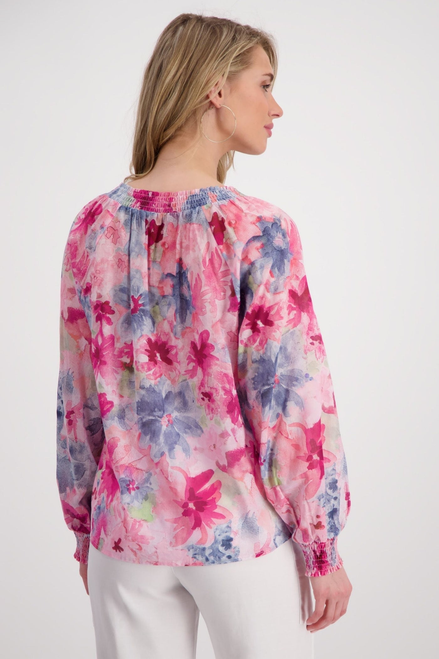 FLORAL BLOUSE - 408917MNR