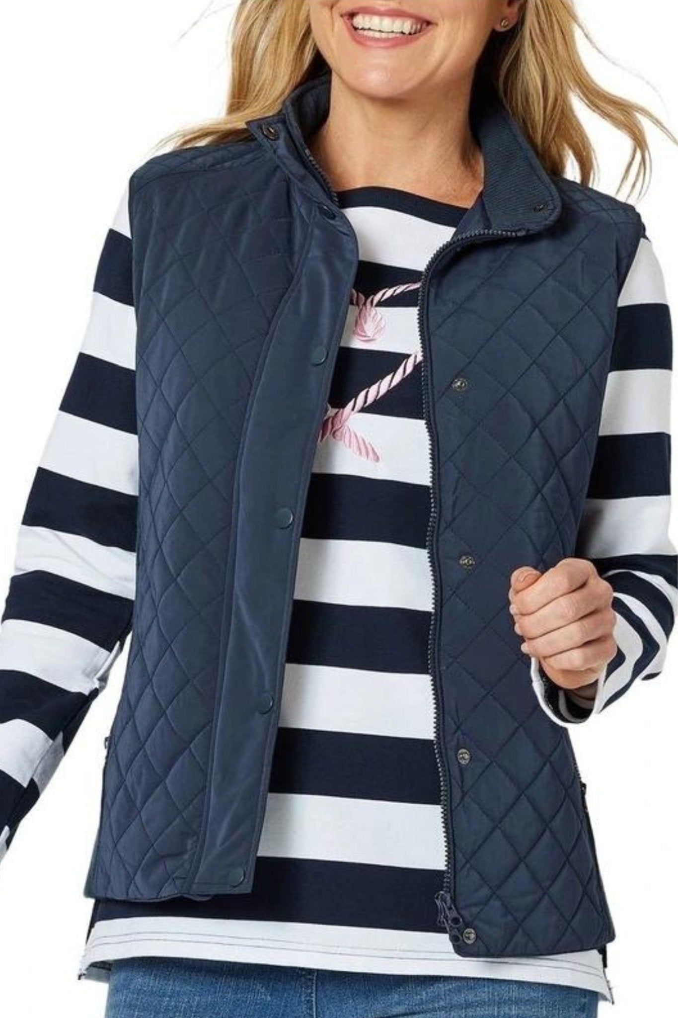 BRIGHTON PUFFER VEST - 44386GS 8 / NAVY VEST
