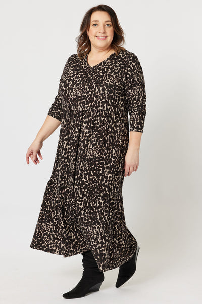 ANIMAL JERSEY PRINT DRESS - 45326GS