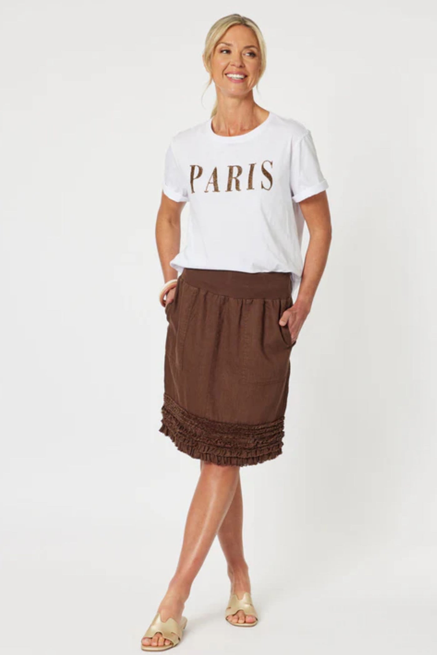 PARIS BEADED TEE - 45633GS