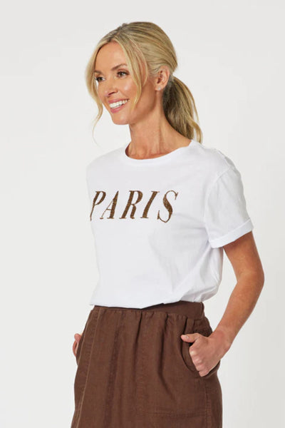 PARIS BEADED TEE - 45633GS