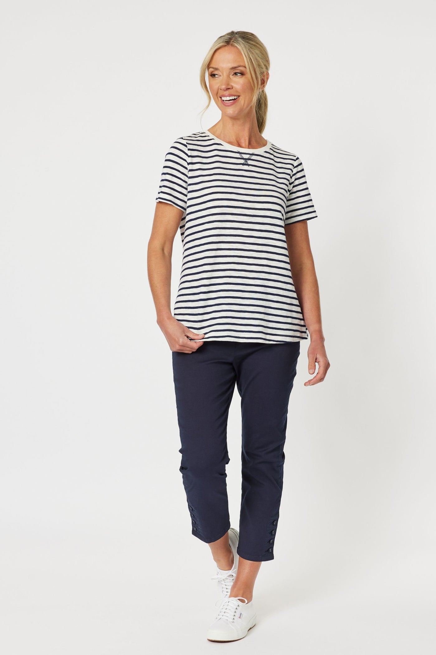 CLASSIC STRIPE TEE - 45698GS