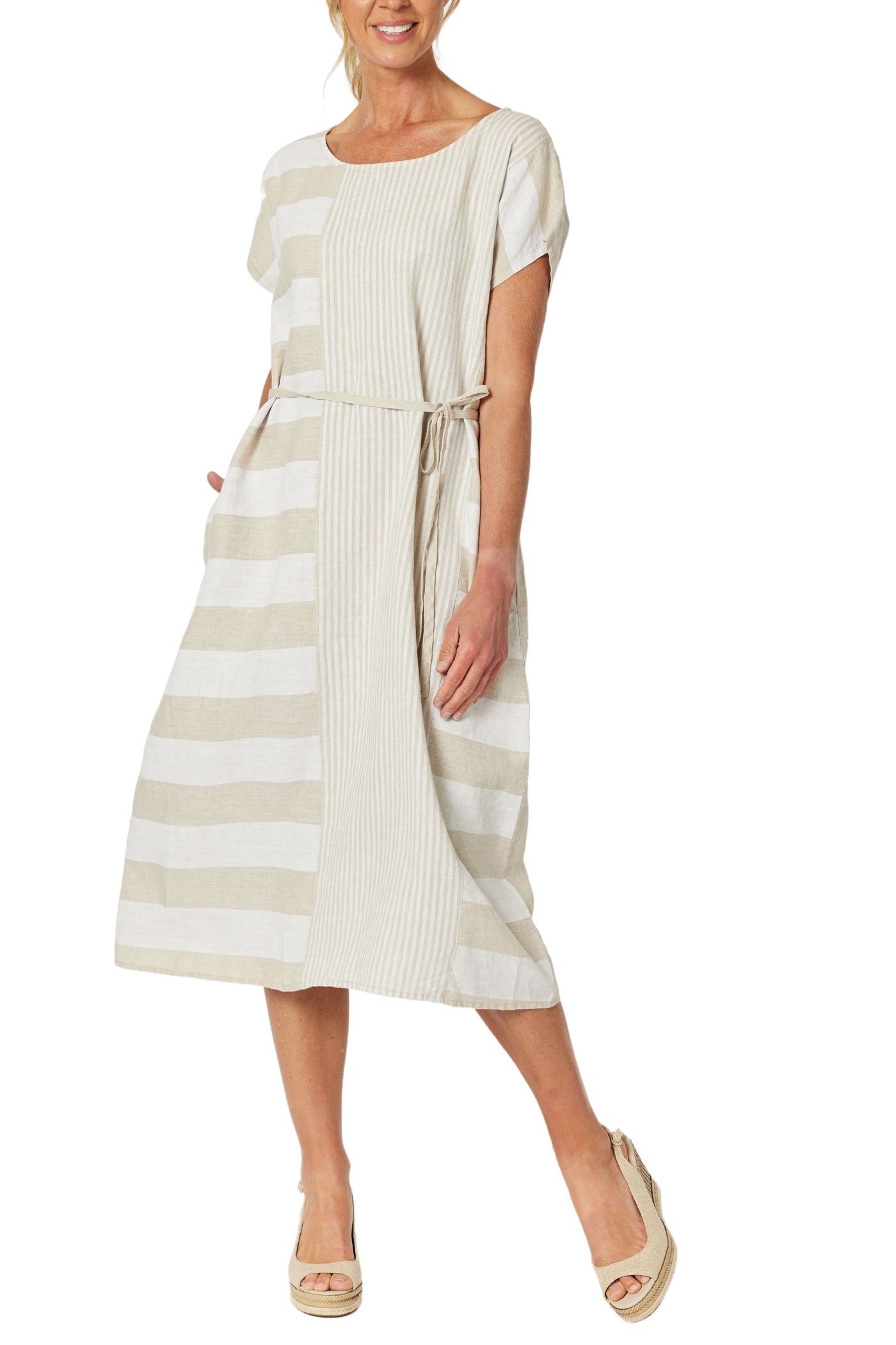 PATIO STRIPE DRESS - 45705GS