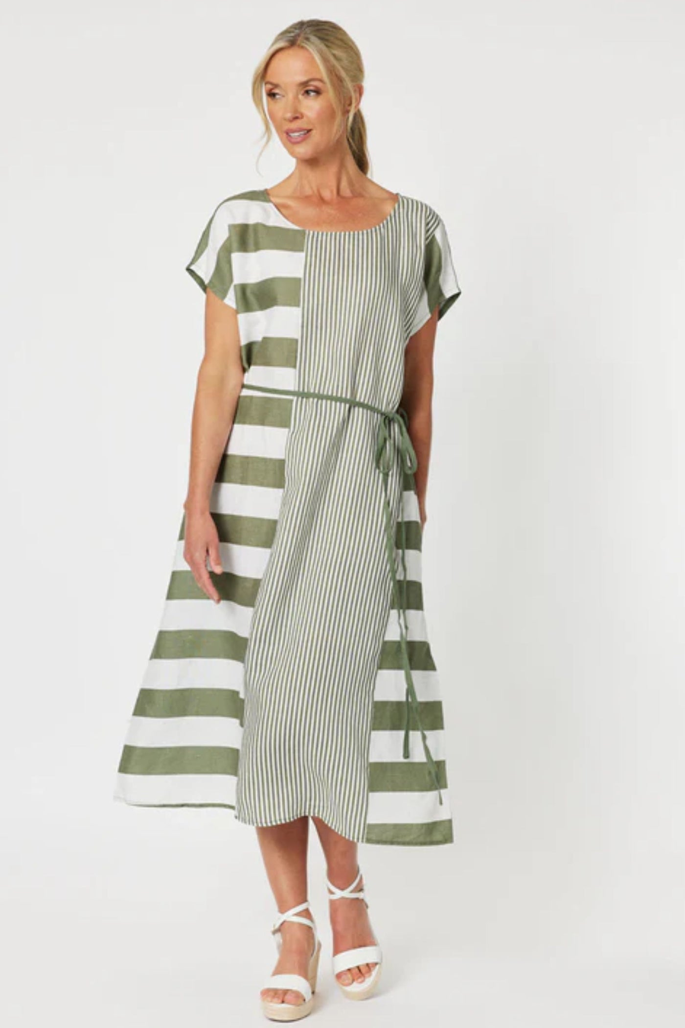 PATIO STRIPE DRESS - 45705GS