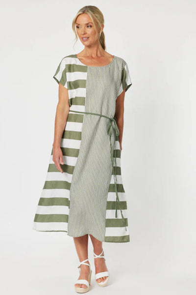 PATIO STRIPE DRESS - 45705GS