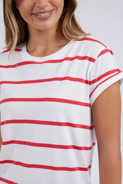 MANLY STRIPE TEE - 55X0181