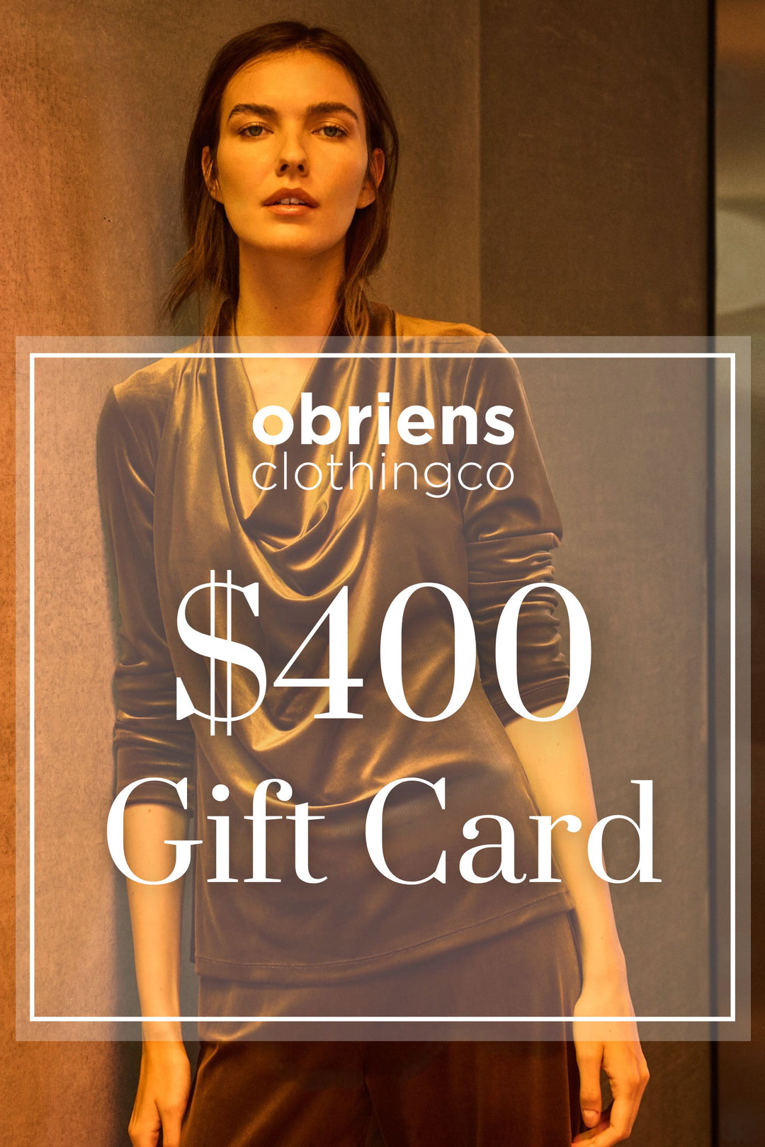 GIFT OF $400 -