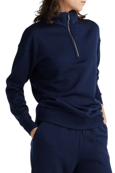 LOUNGE ZIP COLLAR - 642 TRACK TOP