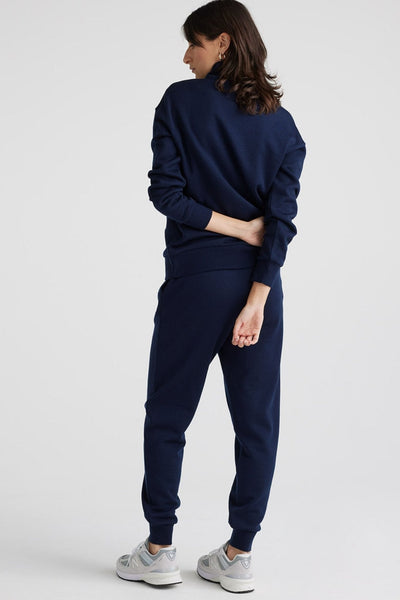 LOUNGE ZIP COLLAR - 642 TRACK TOP