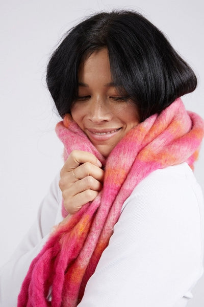 SUNRISE SCARF - 81A1310 PINK SCARF