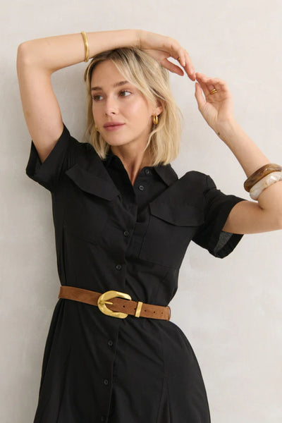 SUEDE CHAIN BUCKLE BELT - AWBE7035
