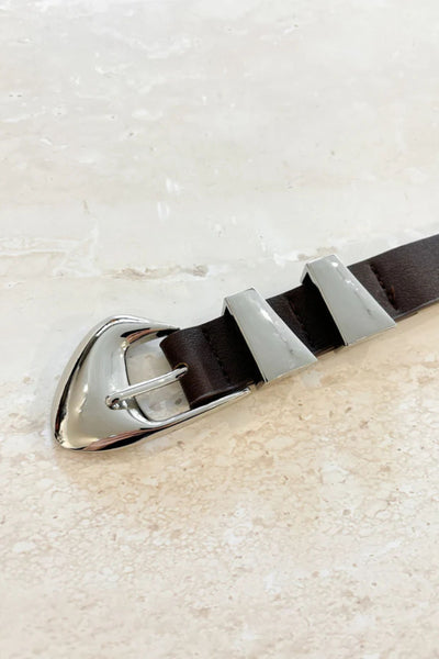 PEBBLE DOME BUCKLE BELT - AWBE7146