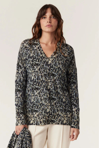 SUPERFINE MERINO PRINT JUMPER - CAW25157