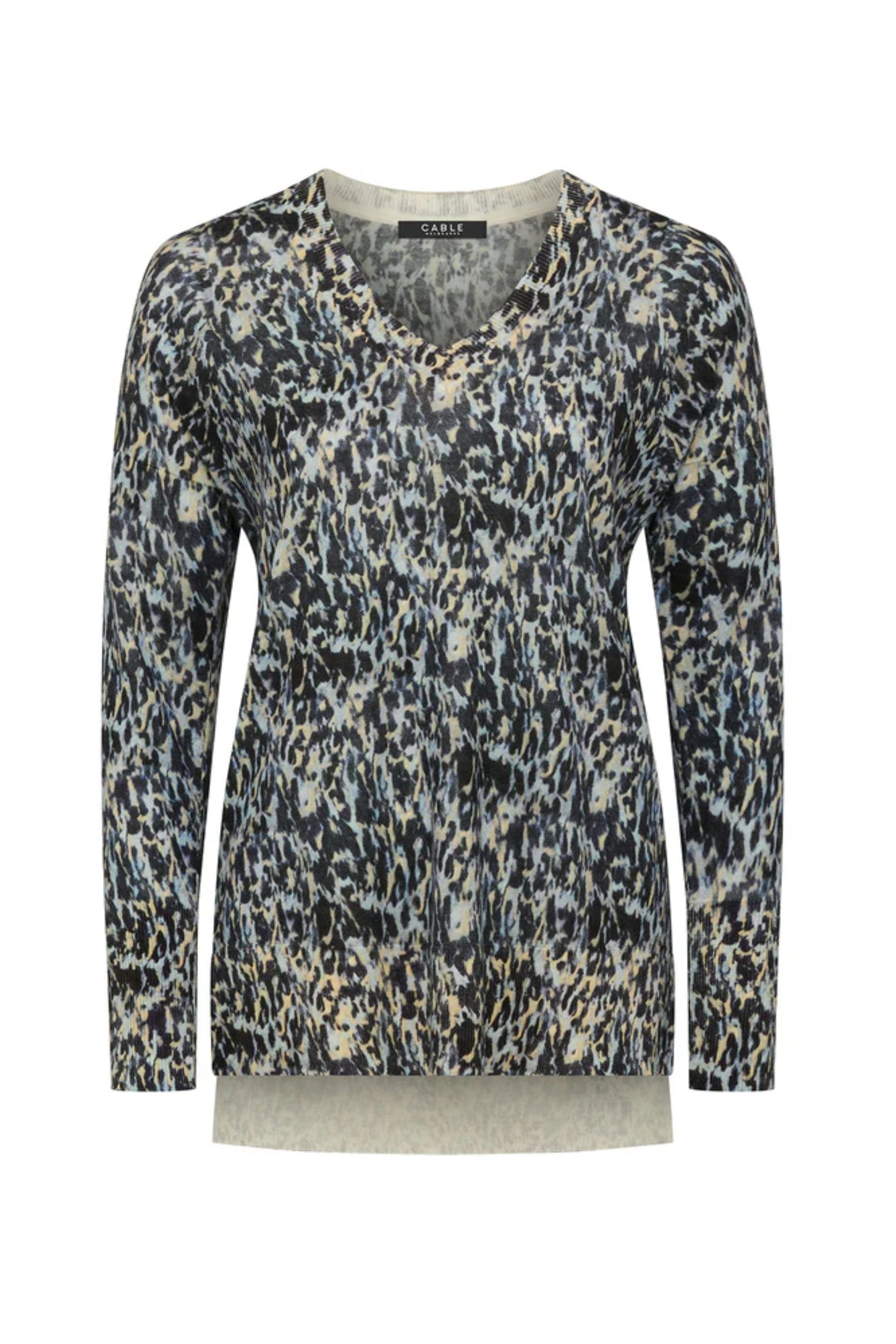 SUPERFINE MERINO PRINT JUMPER - CAW25157