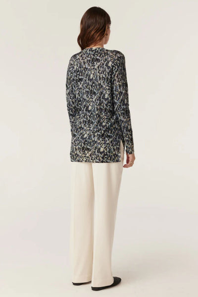 SUPERFINE MERINO PRINT JUMPER - CAW25157