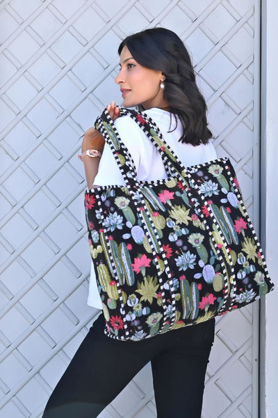 CACTUS VELVET TOTE - VTCAP00