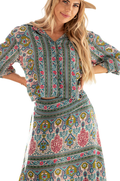 BALLOON SLEEVE TOP - TOP-47