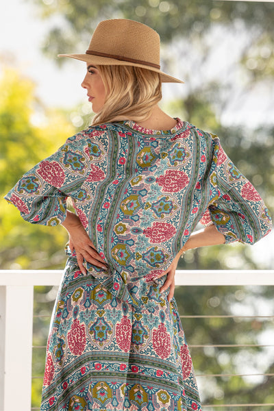 BALLOON SLEEVE TOP - TOP-47