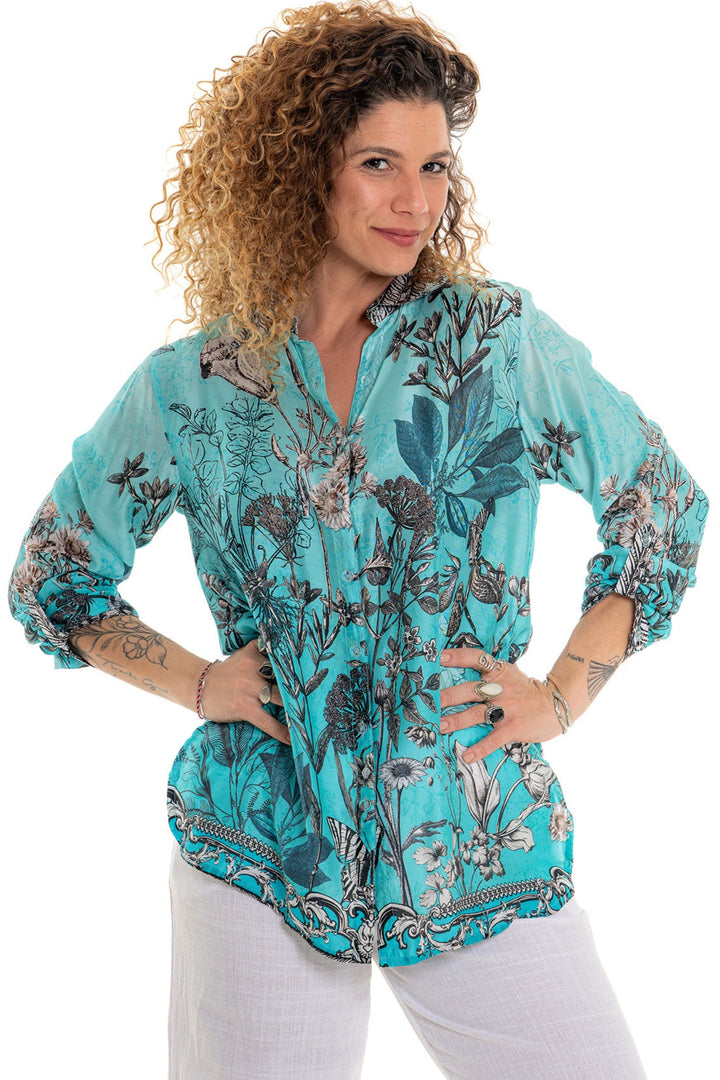 BUTTERFLY BLU SHIRT - TOP-12-BTB