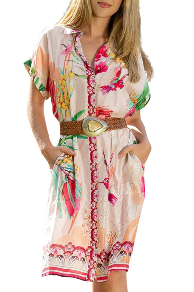 WILD WATTLE DRESDEN DRESS - LDR-1807-WWT DRESS