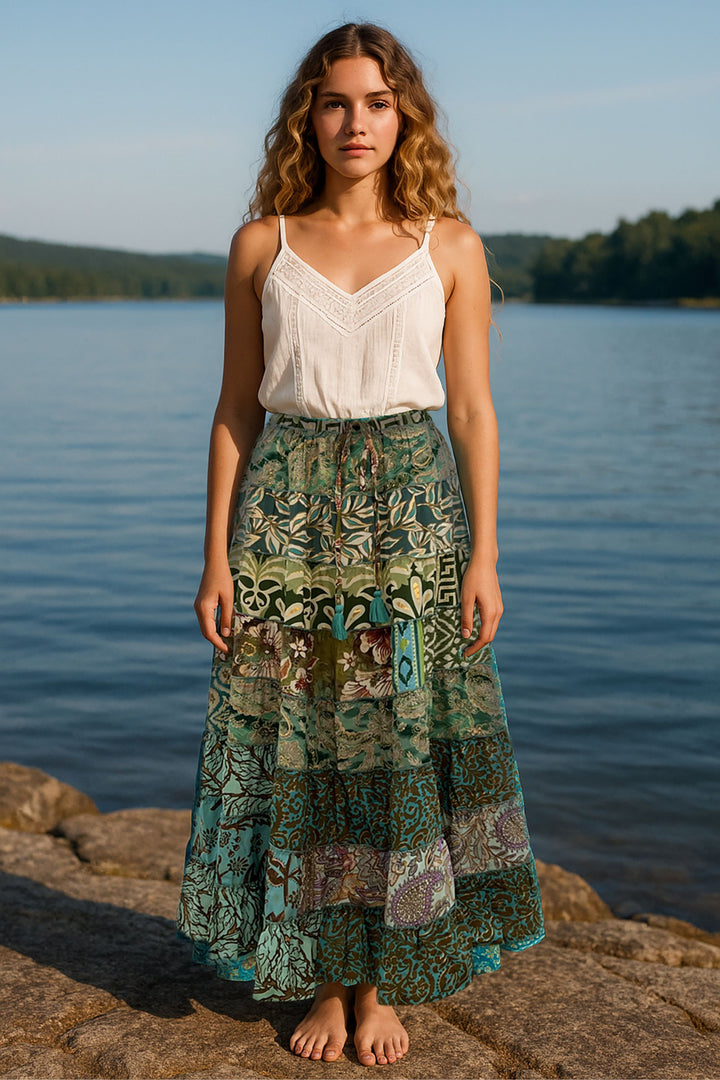 STEVIE SKIRT - SKT-14192-GRN