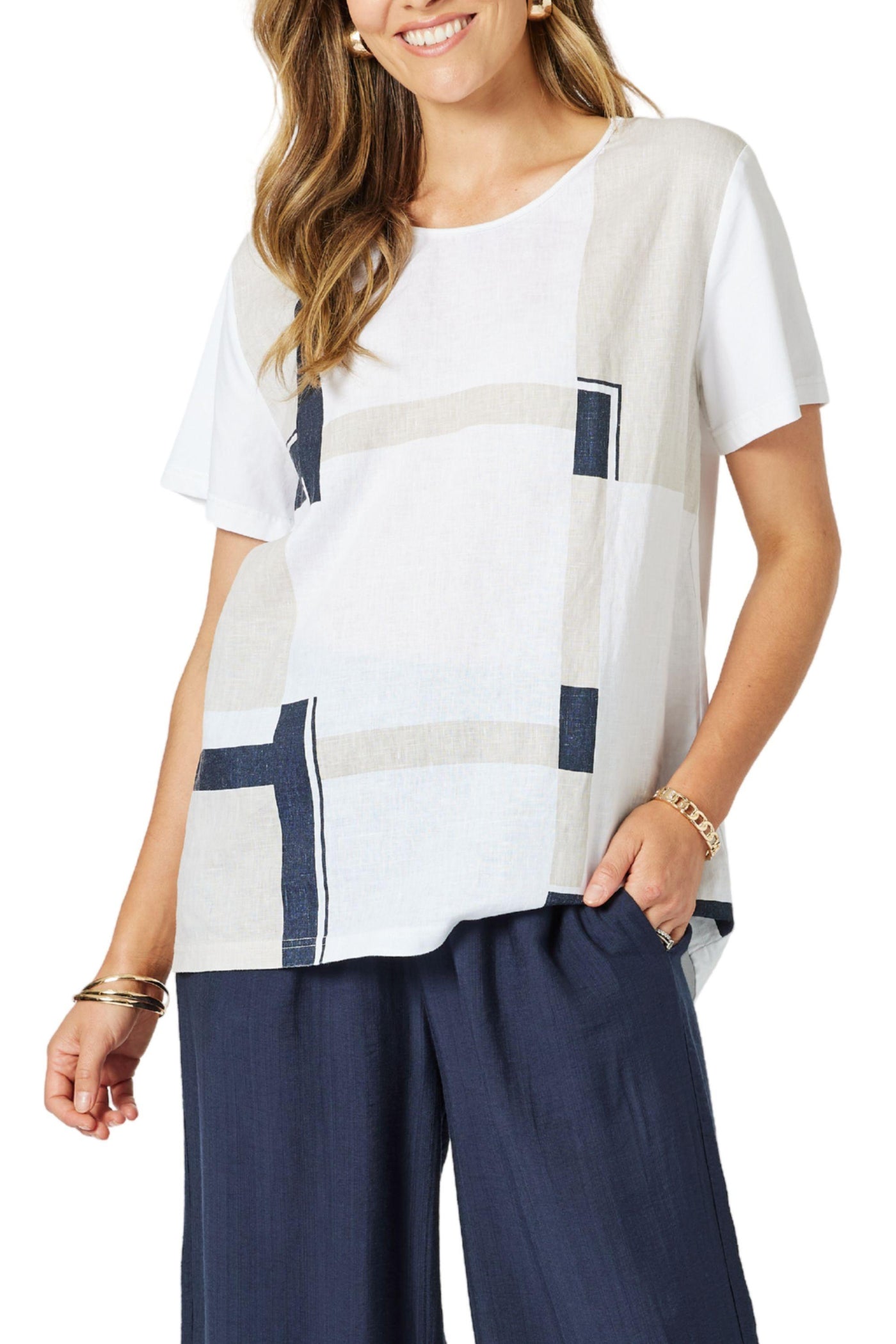 GEOMETRIC TOP - 48237C