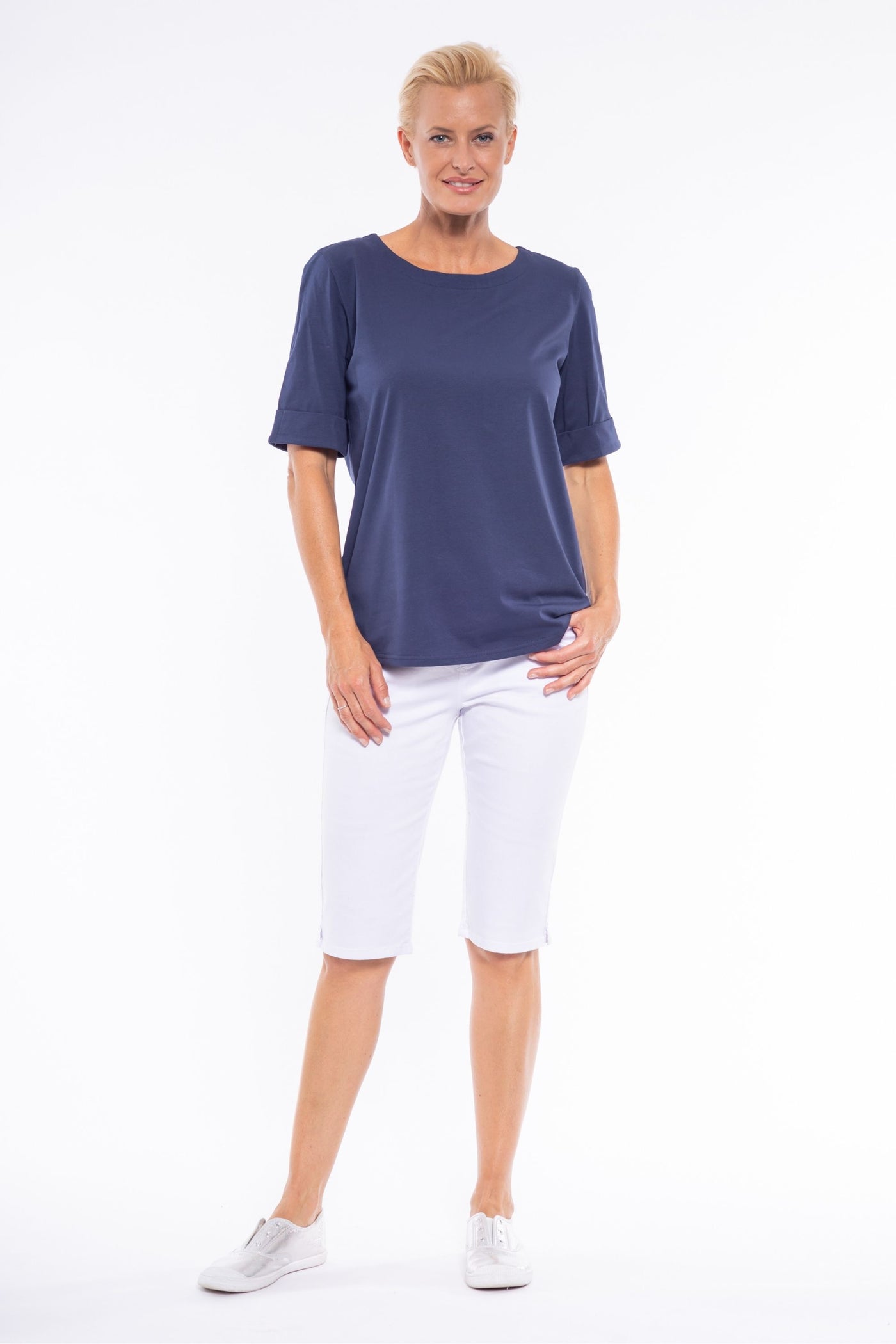 CUFF HEM TEE - CLM215