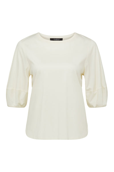 PIMA LANTERN SLEEVE TOP - CSS24496