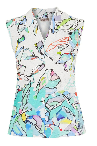 S/LESS PRINTED TOP - 25612DC
