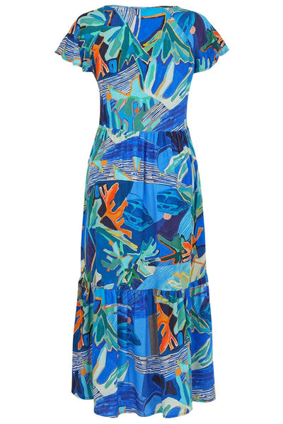 V NECK DRESS - 25685DC