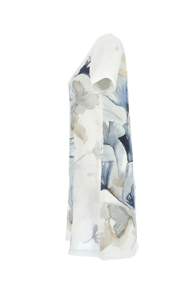 V NECK LINEN DRESS - 25793DC