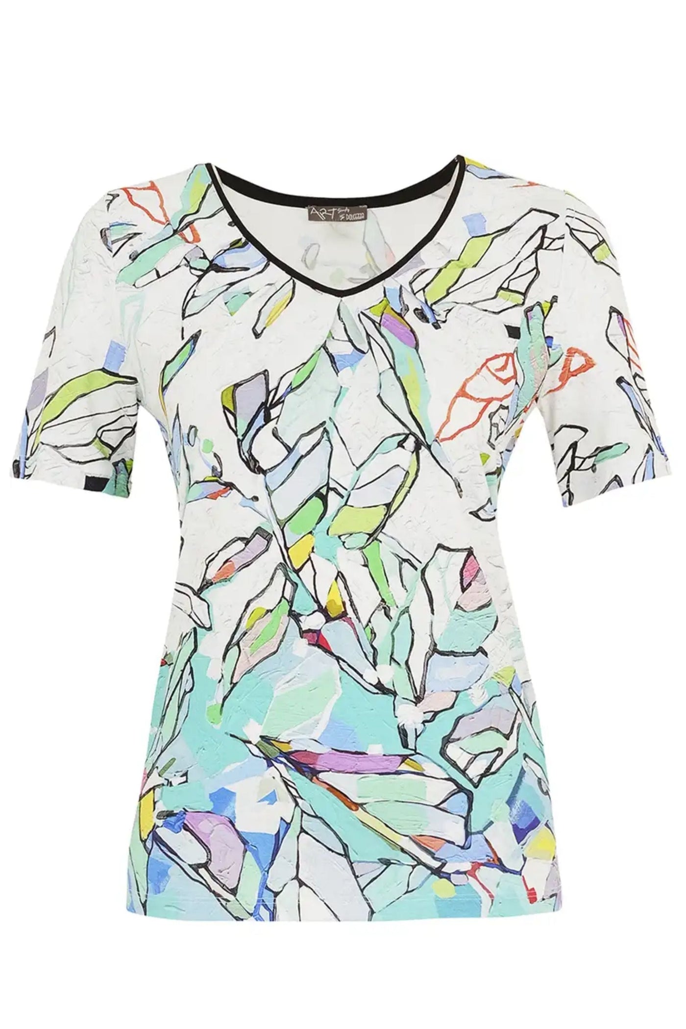 V NECK TOP - 25613DC