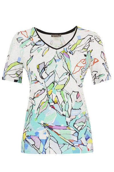 V NECK TOP - 25613DC