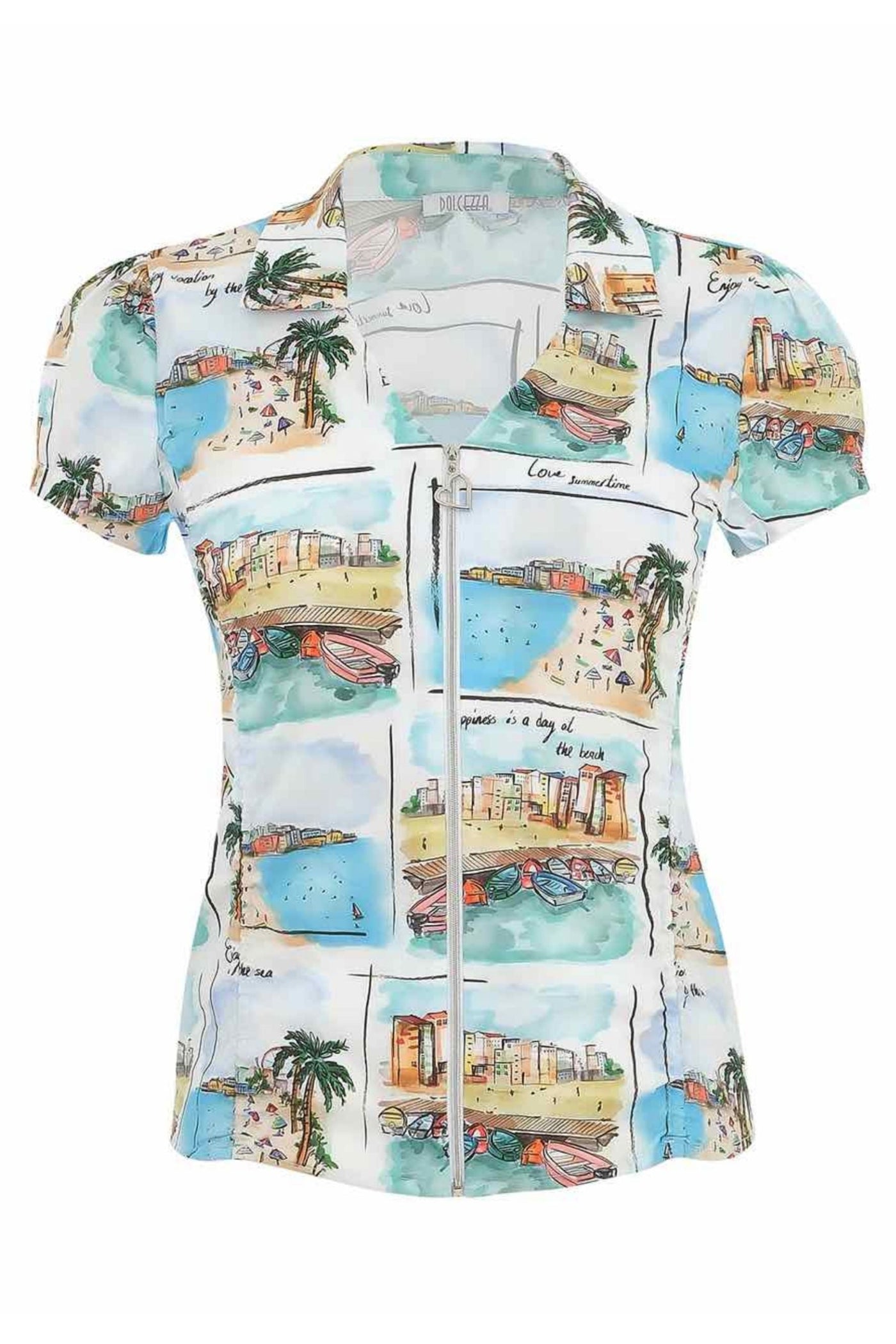 ZIP THRU SHIRT - 25113DC