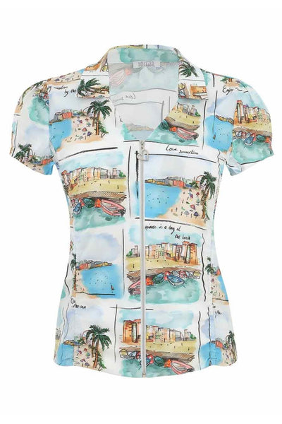 ZIP THRU SHIRT - 25113DC