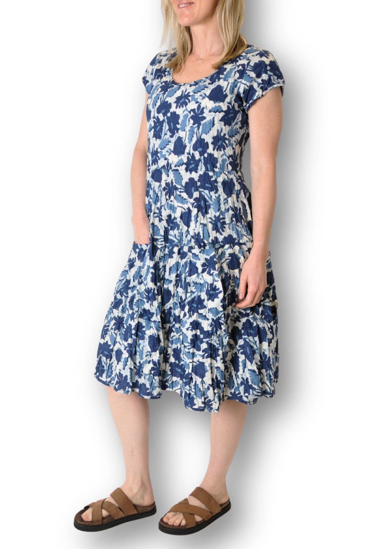 CAP SLV DRESS - JADE-500