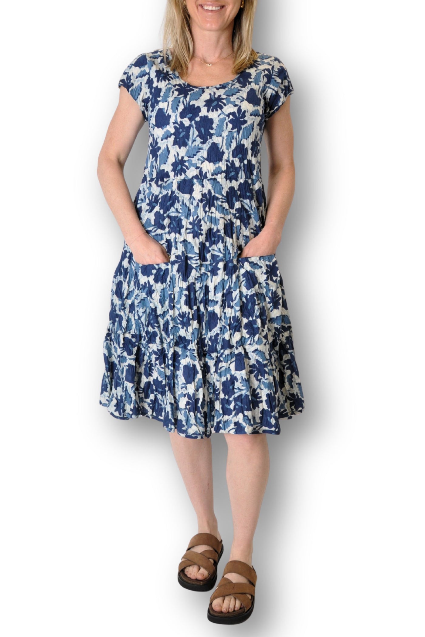 CAP SLV DRESS - JADE-500