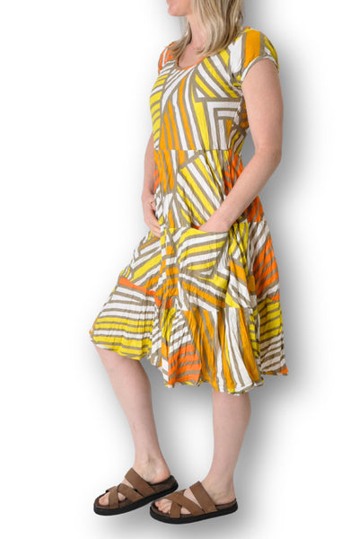 CAP SLV DRESS - JADE-500