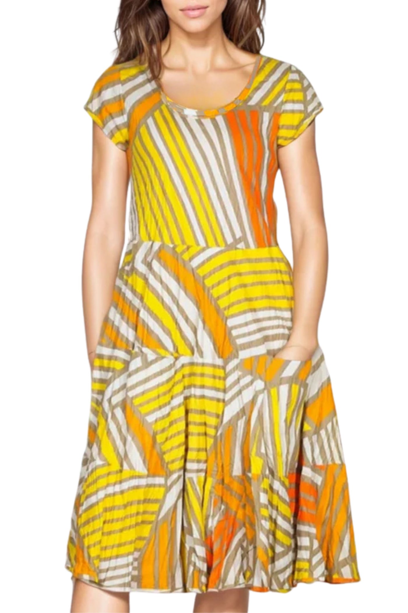 CAP SLV DRESS - JADE-500