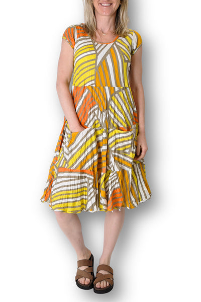 CAP SLV DRESS - JADE-500