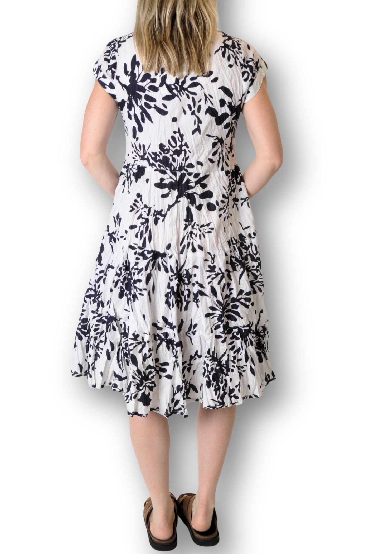 CAP SLV MIDI DRESS - JALAN-5AK